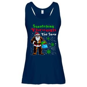 Funny Christmas Bigfoot Ladies Essential Flowy Tank