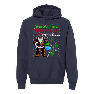 Funny Christmas Bigfoot Premium Hoodie