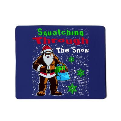 Funny Christmas Bigfoot Mousepad