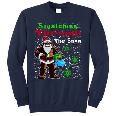 Funny Christmas Bigfoot Tall Sweatshirt