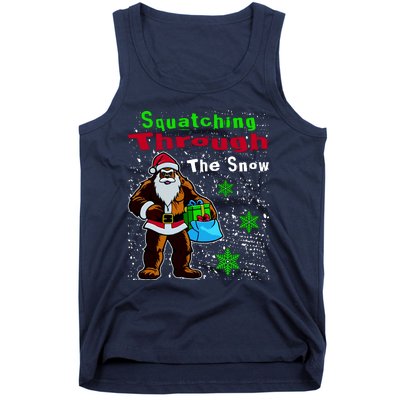 Funny Christmas Bigfoot Tank Top