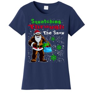 Funny Christmas Bigfoot Women's T-Shirt