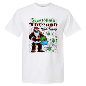 Funny Christmas Bigfoot Garment-Dyed Heavyweight T-Shirt