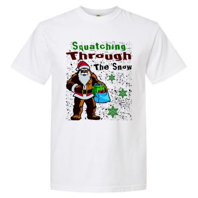 Funny Christmas Bigfoot Garment-Dyed Heavyweight T-Shirt