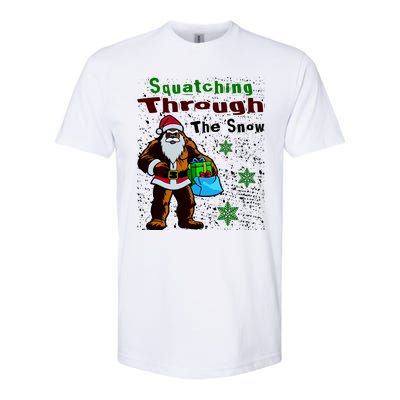 Funny Christmas Bigfoot Softstyle CVC T-Shirt