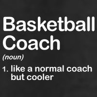Funny College Basketball Coach Definition Design Gift 7 Panel Mesh Trucker Snapback Hat
