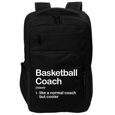 Funny College Basketball Coach Definition Design Gift Impact Tech Backpack