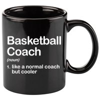 Funny College Basketball Coach Definition Design Gift 11oz C Handle Ceramic Mug
