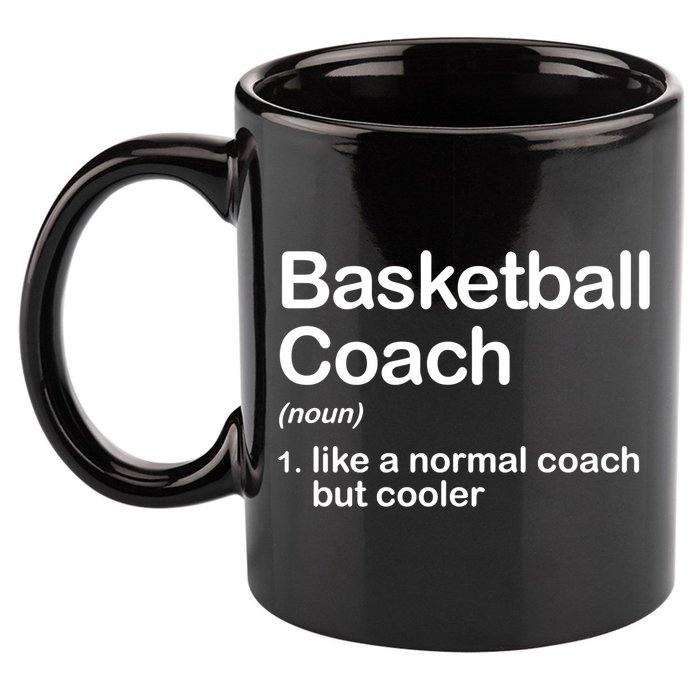 Funny College Basketball Coach Definition Design Gift 11oz C Handle Ceramic Mug