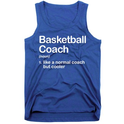 Funny College Basketball Coach Definition Design Gift Tank Top
