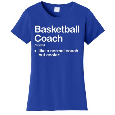 Funny College Basketball Coach Definition Design Gift Women's T-Shirt