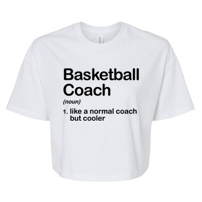 Funny College Basketball Coach Definition Design Gift Bella+Canvas Jersey Crop Tee