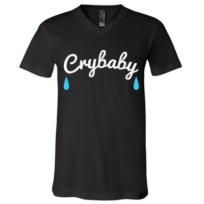 Funny Cry Baby V-Neck T-Shirt