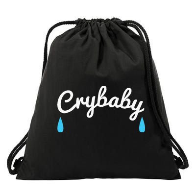 Funny Cry Baby Drawstring Bag