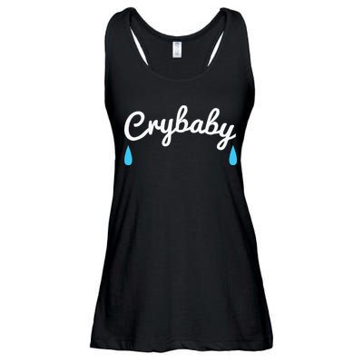 Funny Cry Baby Ladies Essential Flowy Tank
