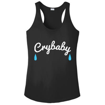Funny Cry Baby Ladies PosiCharge Competitor Racerback Tank