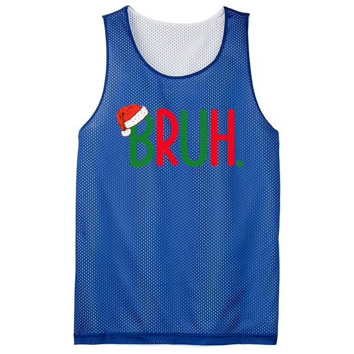 Funny Christmas Bruh Funny Xmas List  Mesh Reversible Basketball Jersey Tank