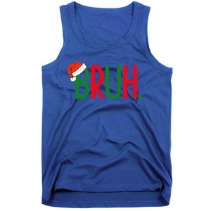 Funny Christmas Bruh Funny Xmas List  Tank Top