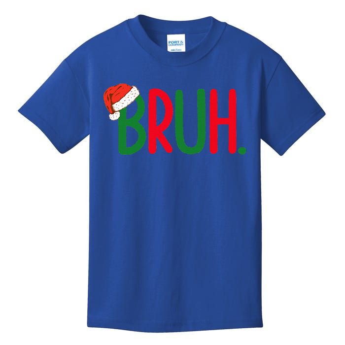 Funny Christmas Bruh Funny Xmas List  Kids T-Shirt