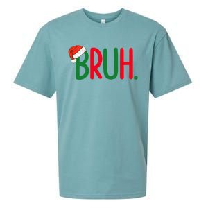 Funny Christmas Bruh Funny Xmas List  Sueded Cloud Jersey T-Shirt