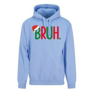 Funny Christmas Bruh Funny Xmas List  Unisex Surf Hoodie