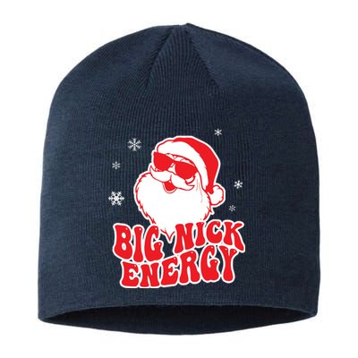 Funny Christmas Big Nick Energy Santa Naughty Adult Humor Sustainable Beanie