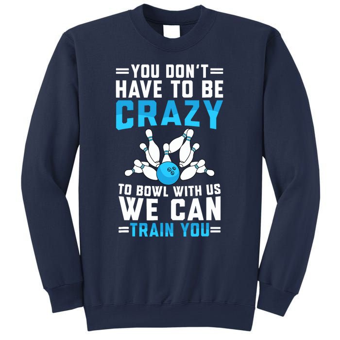 Funny Crazy Bowling Cute Bowler Player Boy Girl Sweatshirt