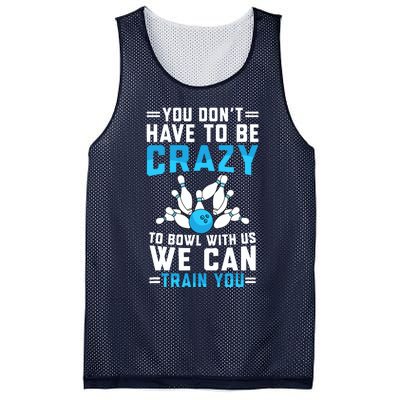 Funny Crazy Bowling Cute Bowler Player Boy Girl Mesh Reversible Basketball Jersey Tank