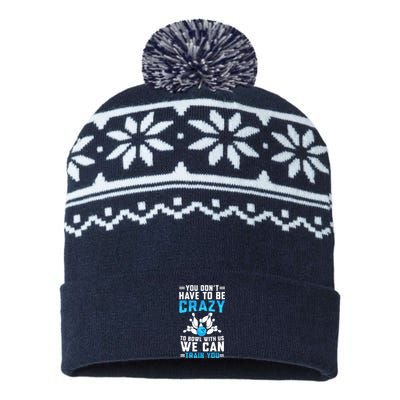 Funny Crazy Bowling Cute Bowler Player Boy Girl USA-Made Snowflake Beanie