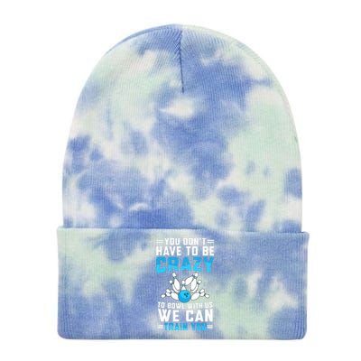 Funny Crazy Bowling Cute Bowler Player Boy Girl Tie Dye 12in Knit Beanie