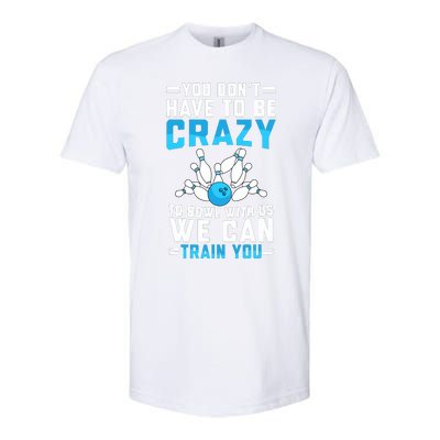 Funny Crazy Bowling Cute Bowler Player Boy Girl Softstyle® CVC T-Shirt