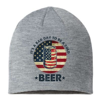 Funny Cold Beer Vintage 4th Of July Tank Top Sustainable Beanie