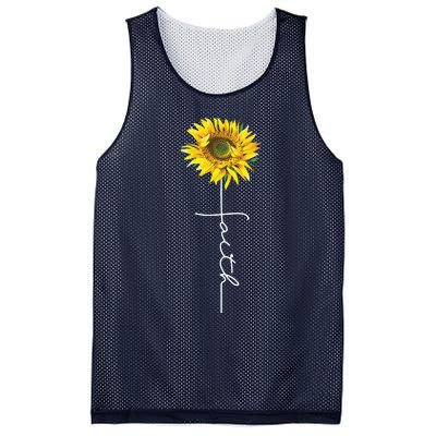 Faith Cross Bible Christian Religious Sunflower Mesh Reversible Basketball Jersey Tank