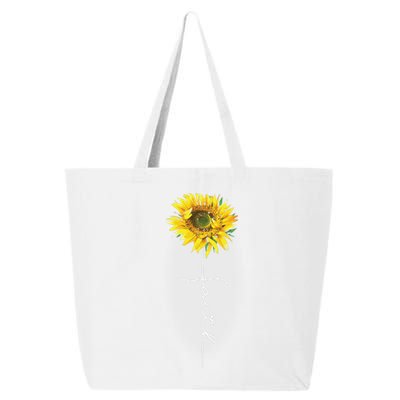 Faith Cross Bible Christian Religious Sunflower 25L Jumbo Tote