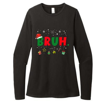 Funny Christmas Bruh Xmas Bruh Matching Womens CVC Long Sleeve Shirt