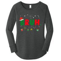 Funny Christmas Bruh Xmas Bruh Matching Women's Perfect Tri Tunic Long Sleeve Shirt