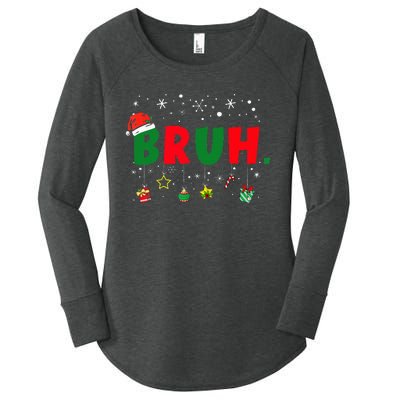 Funny Christmas Bruh Xmas Bruh Matching Women's Perfect Tri Tunic Long Sleeve Shirt