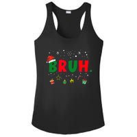 Funny Christmas Bruh Xmas Bruh Matching Ladies PosiCharge Competitor Racerback Tank