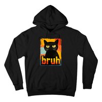 Funny Cat Bruh Meme Graphic Hoodie