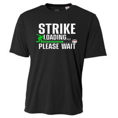 funny Cool Bowling Art For Bowler Bowling Player Cooling Performance Crew T-Shirt