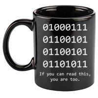 Funny Computer Binary Code Programmer Developer Geek Gift Great Gift 11oz C Handle Ceramic Mug