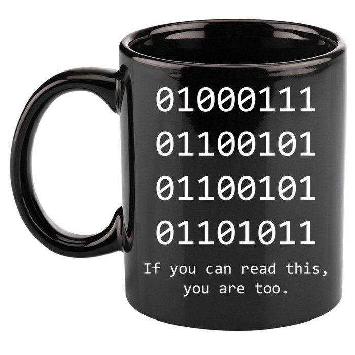 Funny Computer Binary Code Programmer Developer Geek Gift Great Gift 11oz C Handle Ceramic Mug