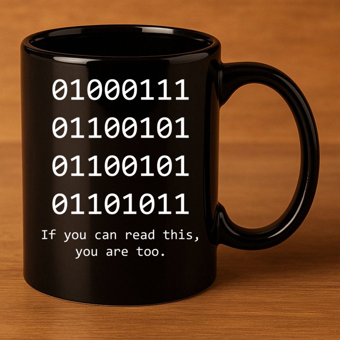 Funny Computer Binary Code Programmer Developer Geek Gift Great Gift 11oz C Handle Ceramic Mug