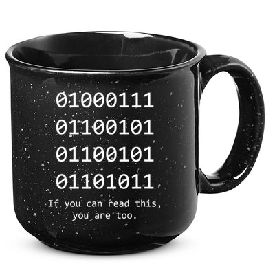 Funny Computer Binary Code Programmer Developer Geek Gift Great Gift 15oz Campfire Ceramic Mug