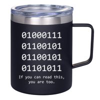 Funny Computer Binary Code Programmer Developer Geek Gift Great Gift 12oz Stainless Steel Coffee Mug