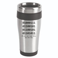 Funny Computer Binary Code Programmer Developer Geek Gift Great Gift 16oz Travel Tumbler