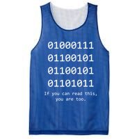 Funny Computer Binary Code Programmer Developer Geek Gift Great Gift Mesh Reversible Basketball Jersey Tank