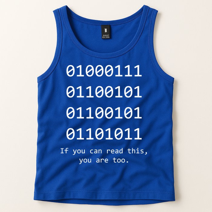 Funny Computer Binary Code Programmer Developer Geek Gift Great Gift Tank Top