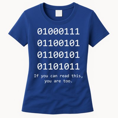 Funny Computer Binary Code Programmer Developer Geek Gift Great Gift Womens T-Shirt