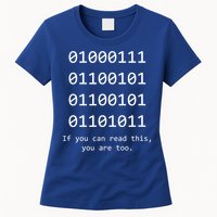 Funny Computer Binary Code Programmer Developer Geek Gift Great Gift Womens T-Shirt